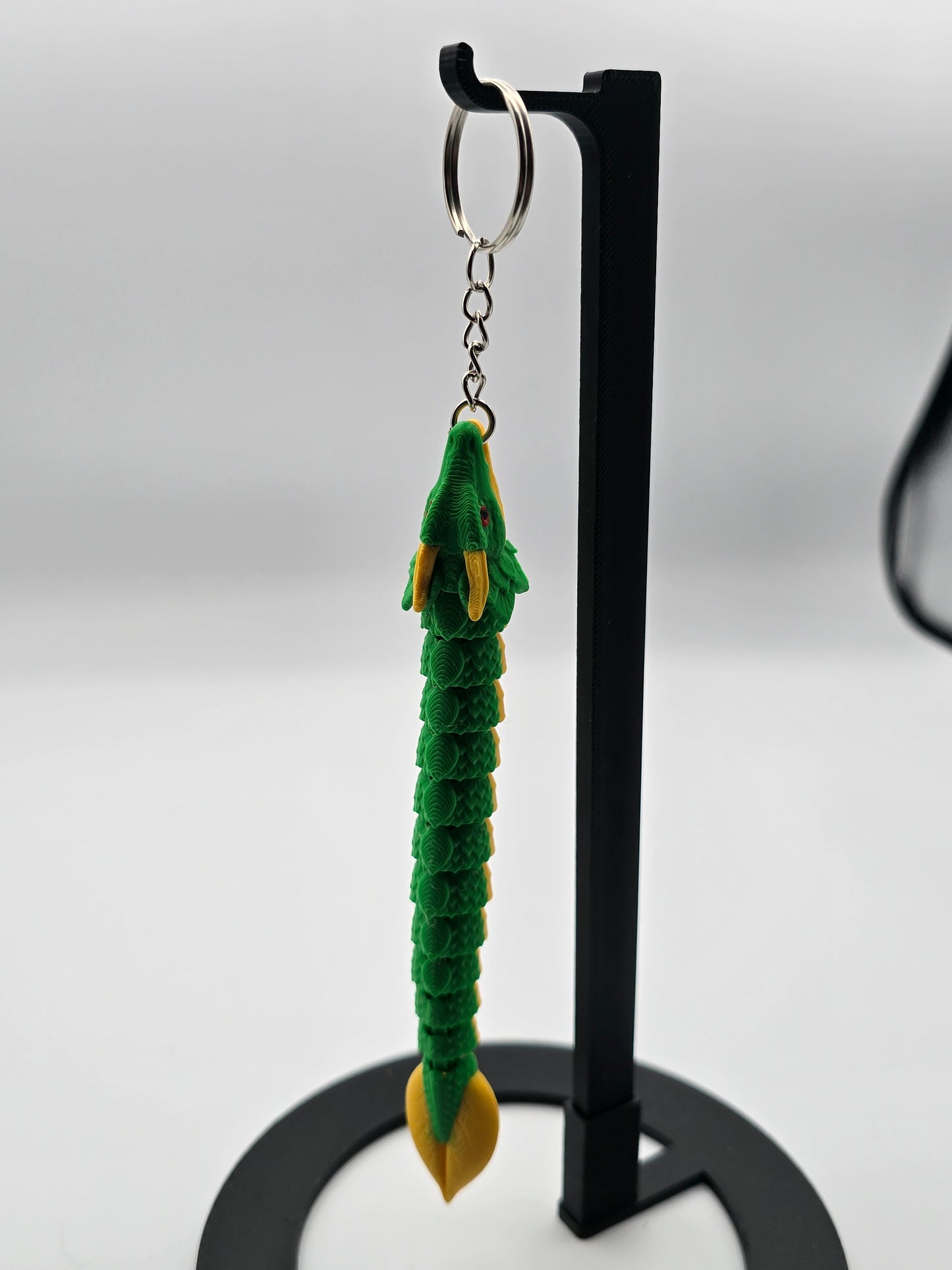 Leaf Dragon Mark II Mini Keychain – 3D Printed Dragon Keychain