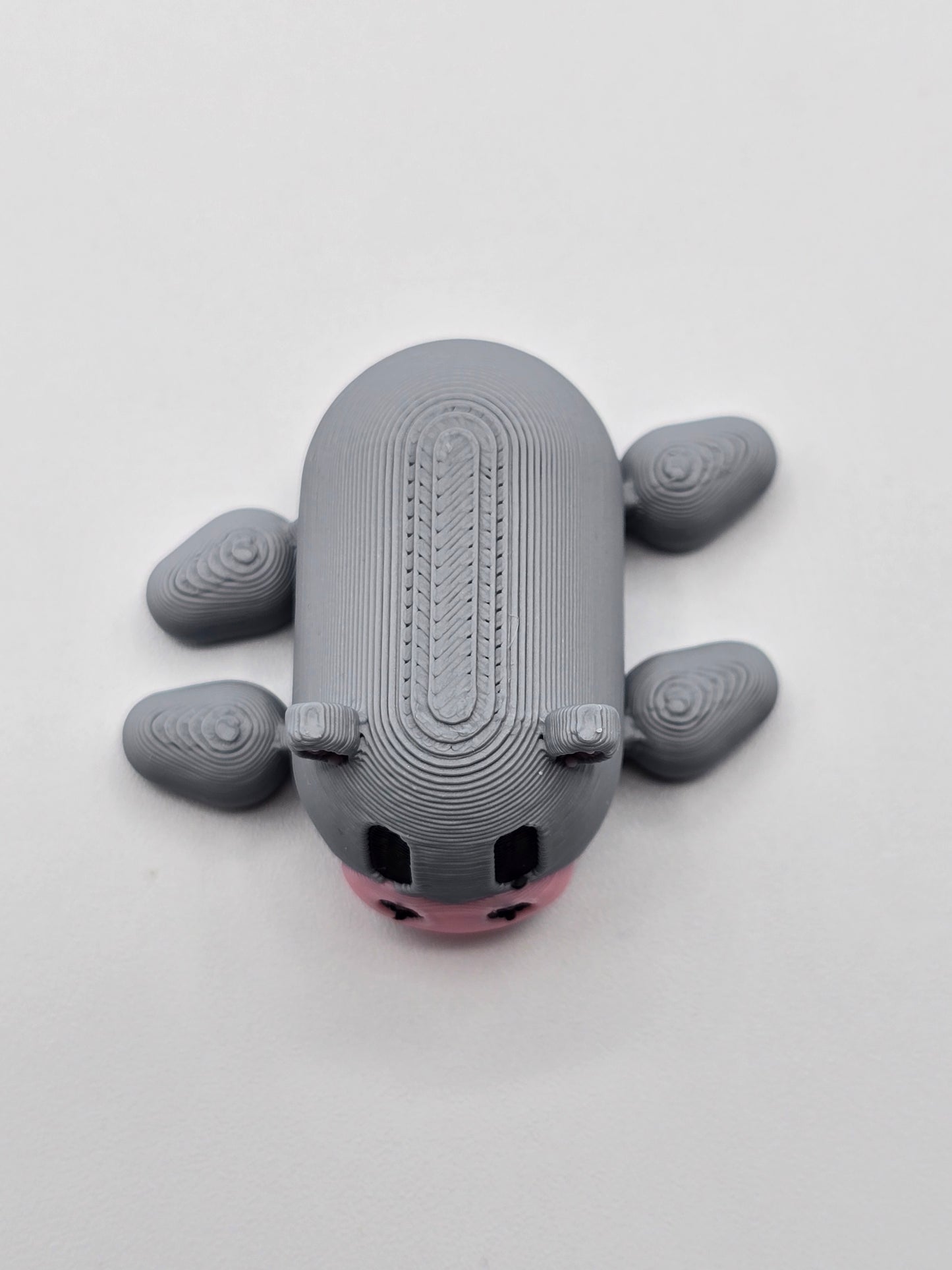Mini Articulated Hippo Figure – Pocket-Size Desk & Shelf Decor