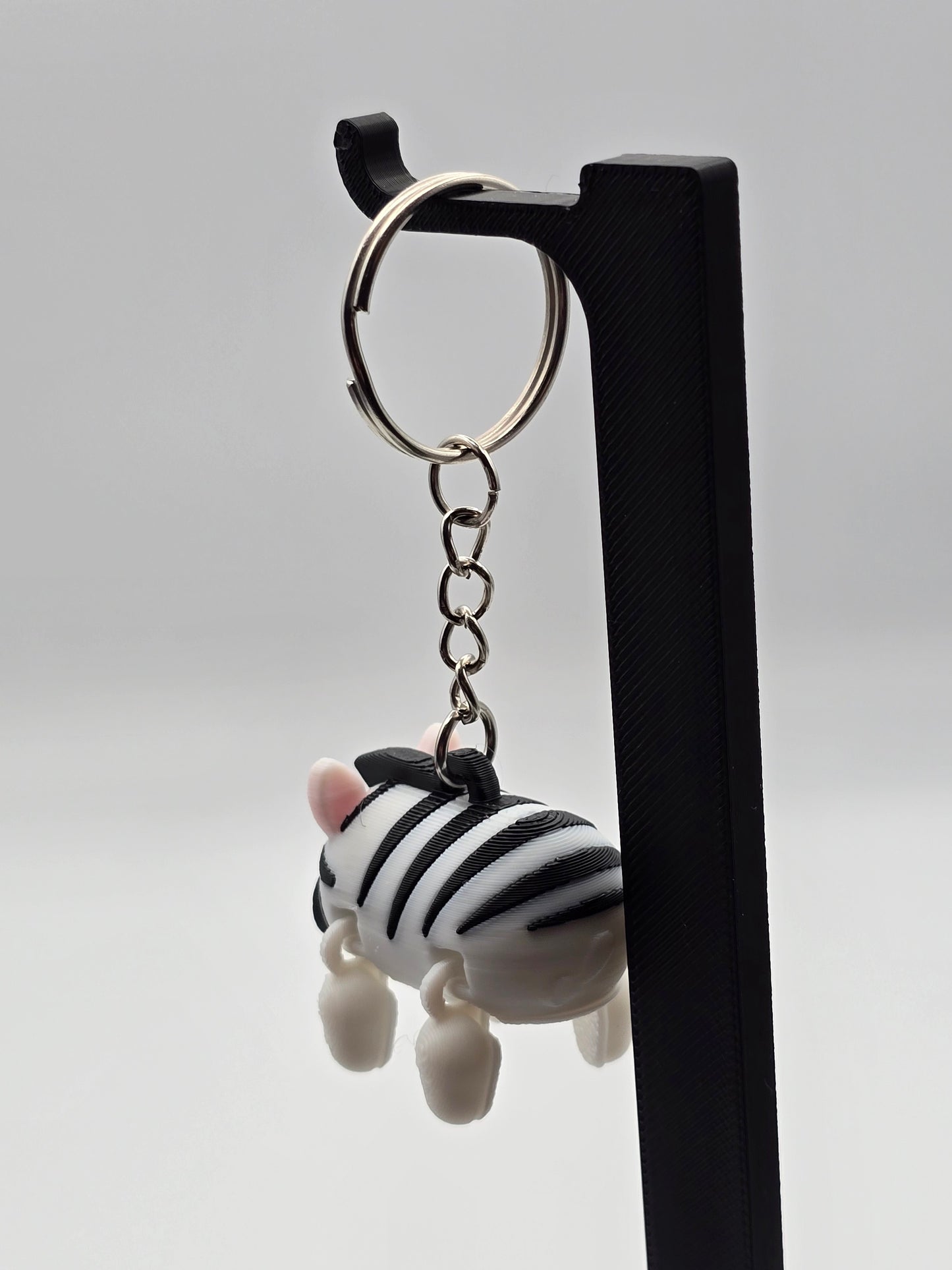 Mini Articulated Zebra Keychain – Flexible Pocket Animal