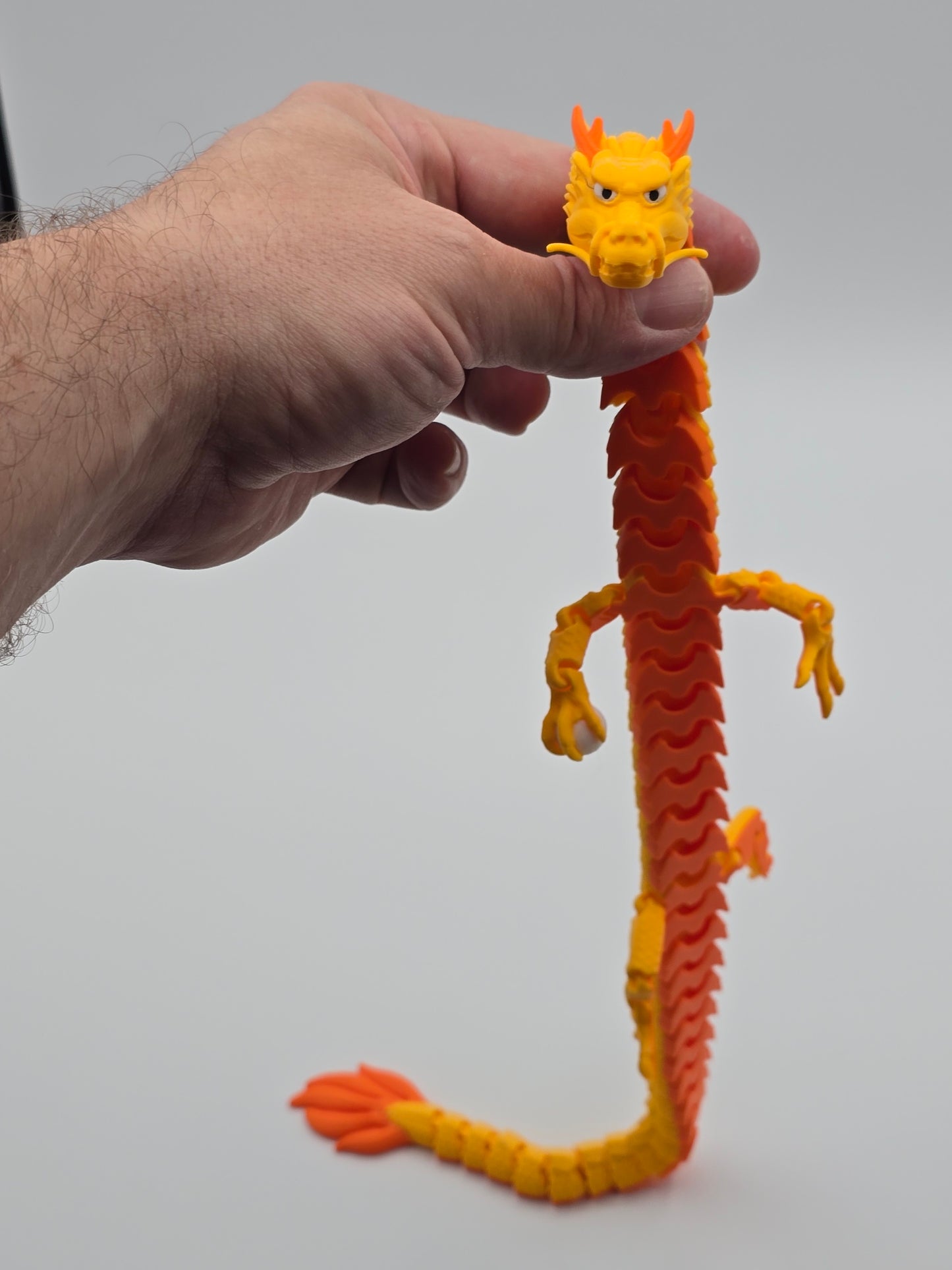 Japanese Dragon Mark II – Large – Articulated Flexi Dragon – 3D Printed Poseable Dragon