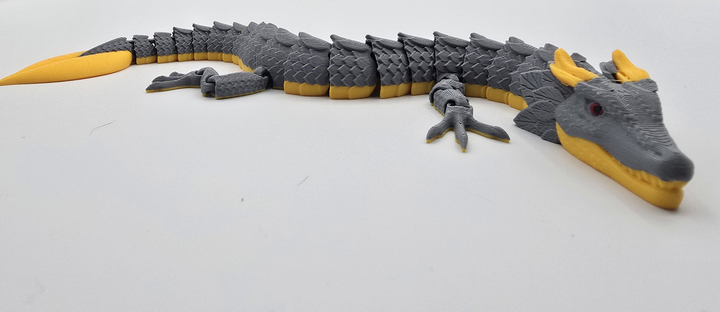 Leaf Dragon Mark II – Articulated Flexi Dragon – 3D Printed Poseable Dragon