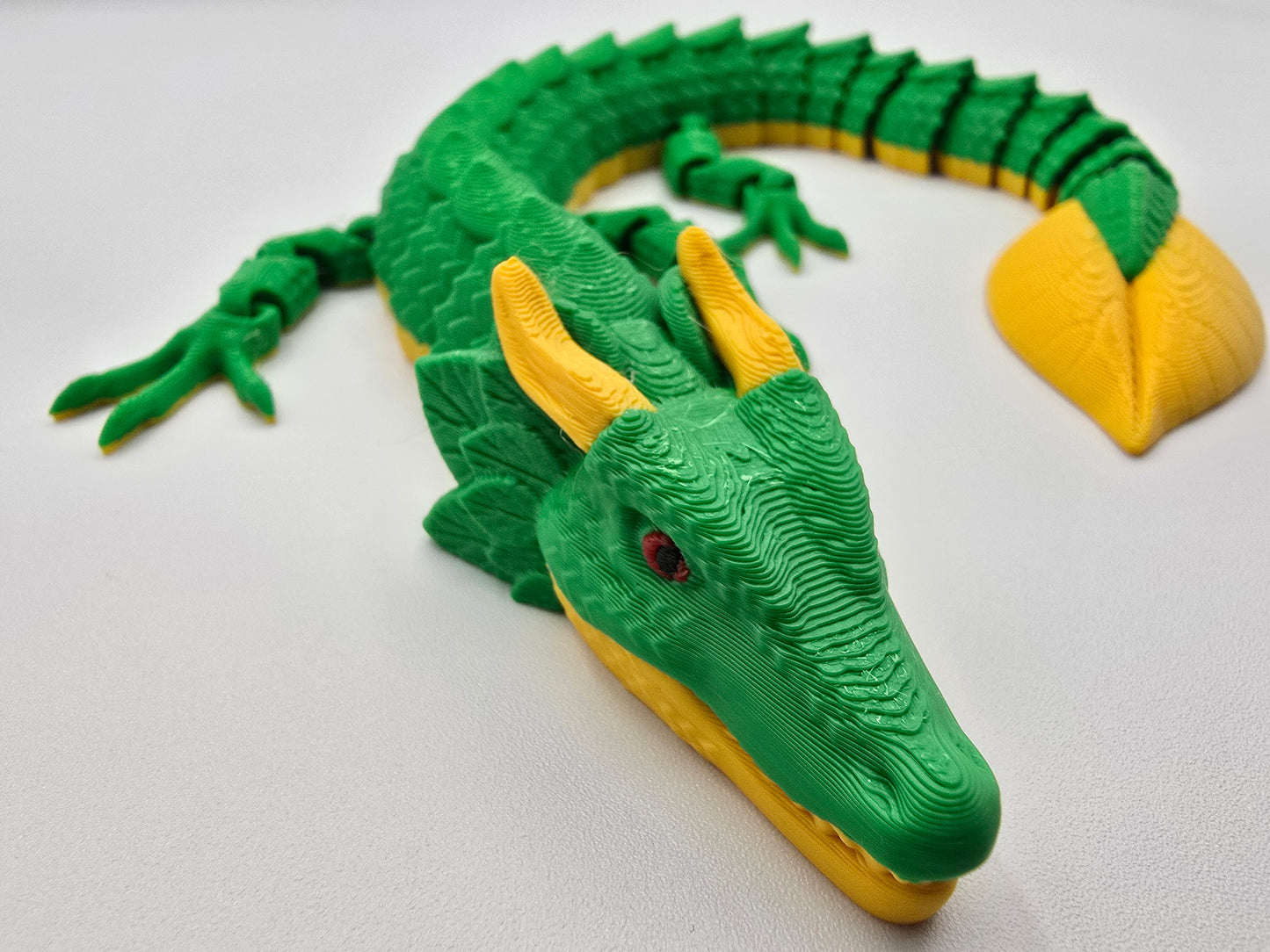 Leaf Dragon Mark II – Articulated Flexi Dragon – 3D Printed Poseable Dragon