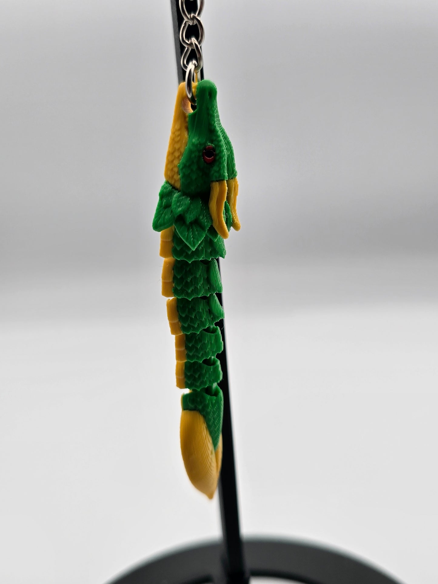 Leaf Dragon Mark II Micro Keychain – 3D Printed Dragon Keychain
