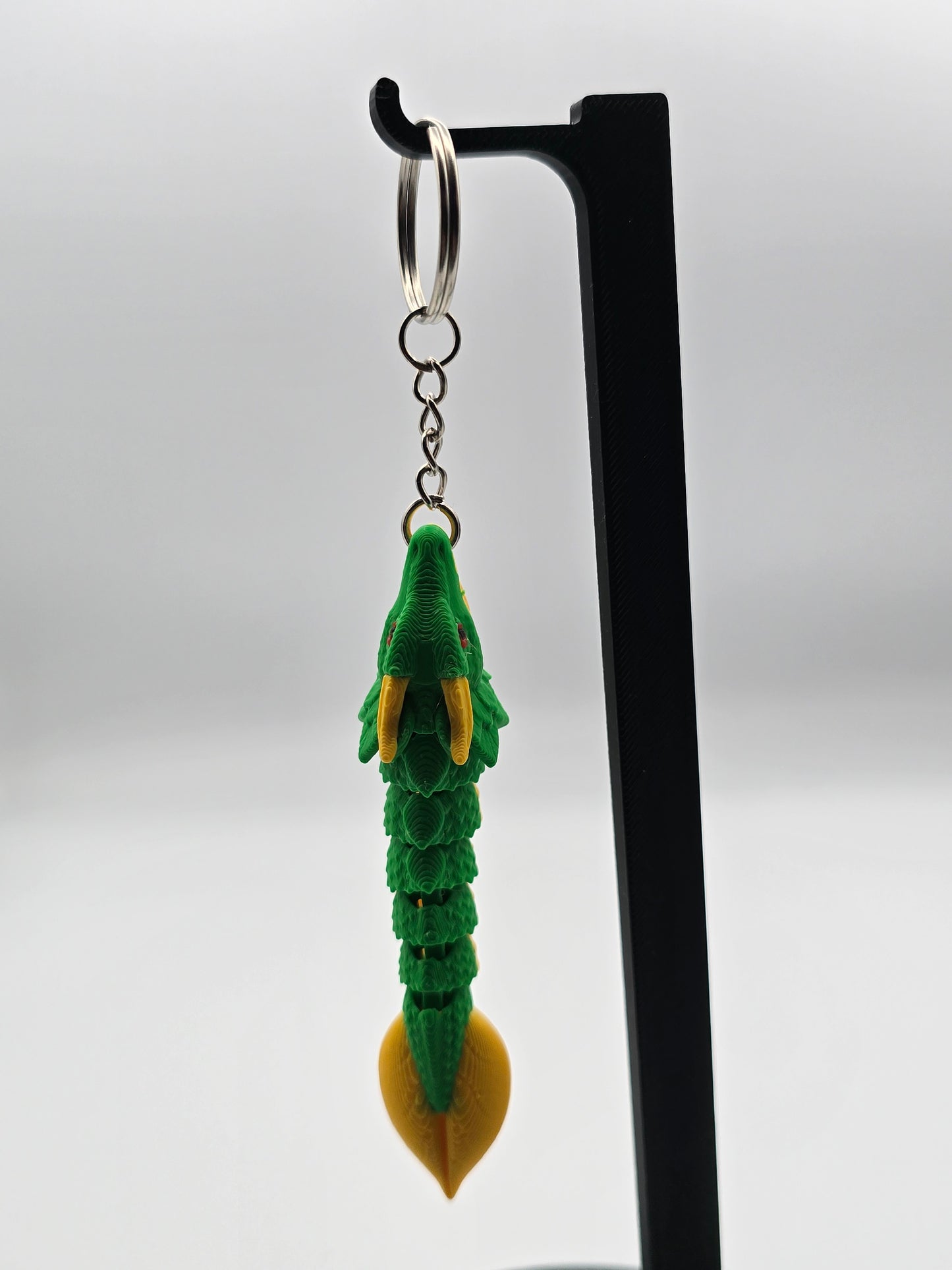 Leaf Dragon Mark II Micro Keychain – 3D Printed Dragon Keychain