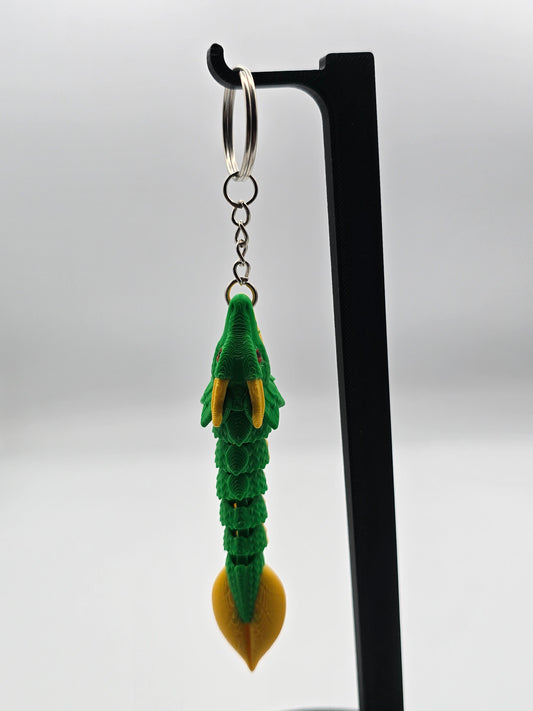 Leaf Dragon Mark II Micro Keychain – 3D Printed Dragon Keychain