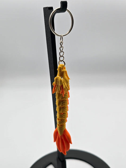 Japanese Dragon Mark II Micro Keychain – 3D Printed Dragon Keychain