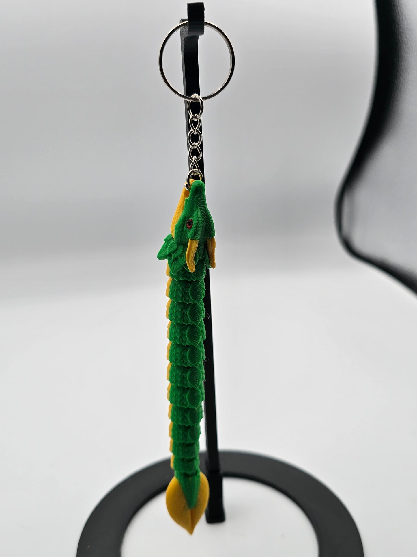 Leaf Dragon Mark II Mini Keychain – 3D Printed Dragon Keychain