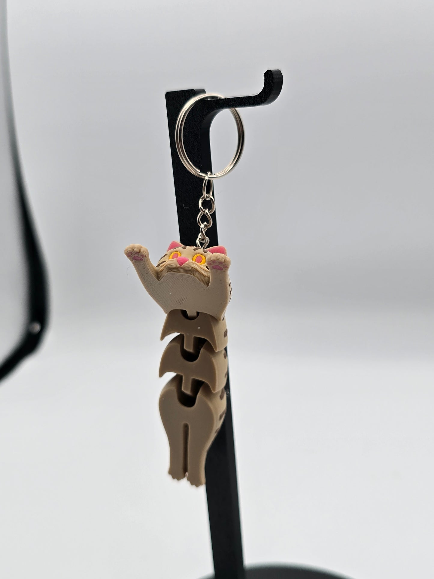 Tabby Flexi Cat – Regular Keychain
