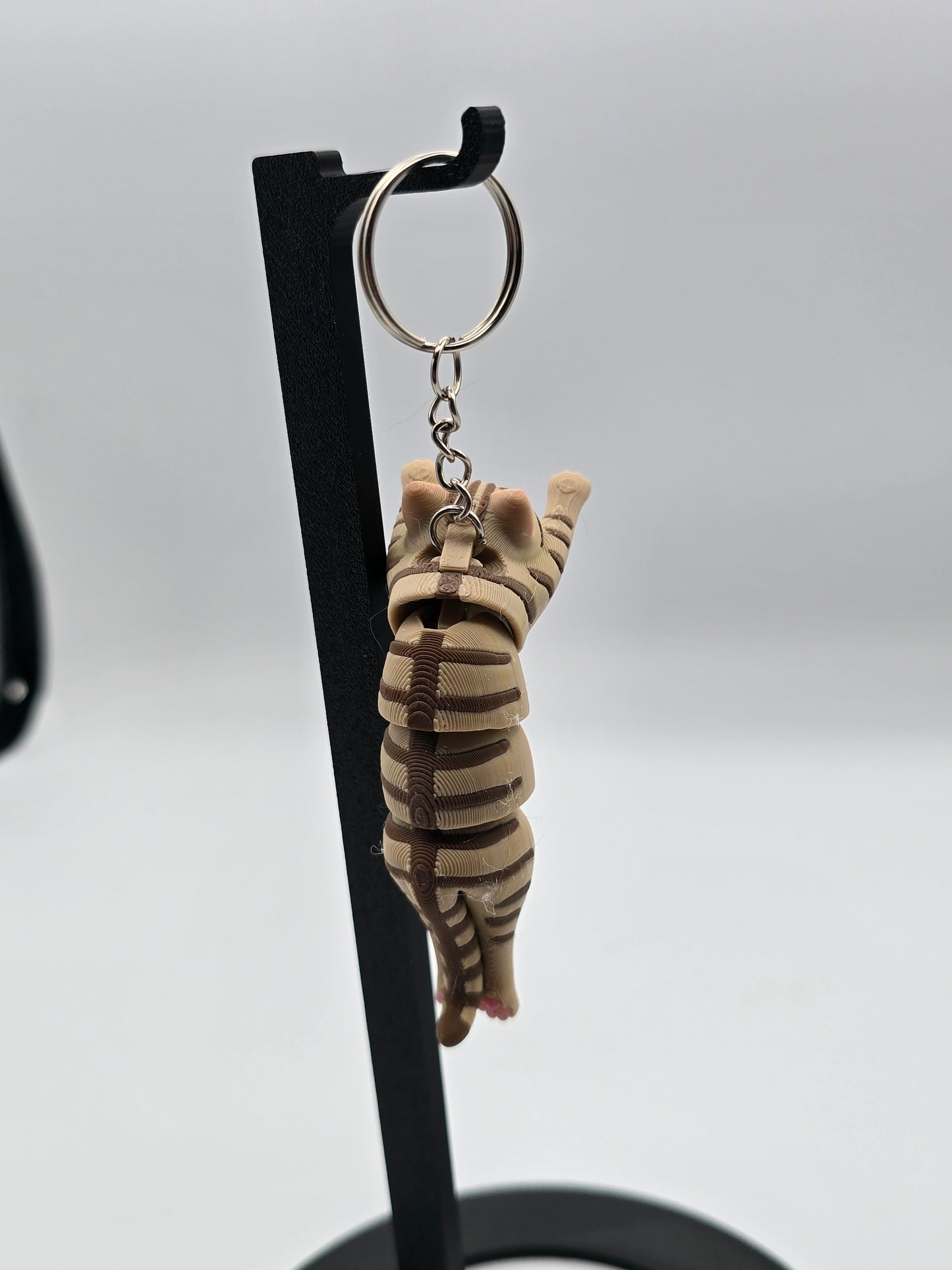 Tabby Flexi Cat – Regular Keychain