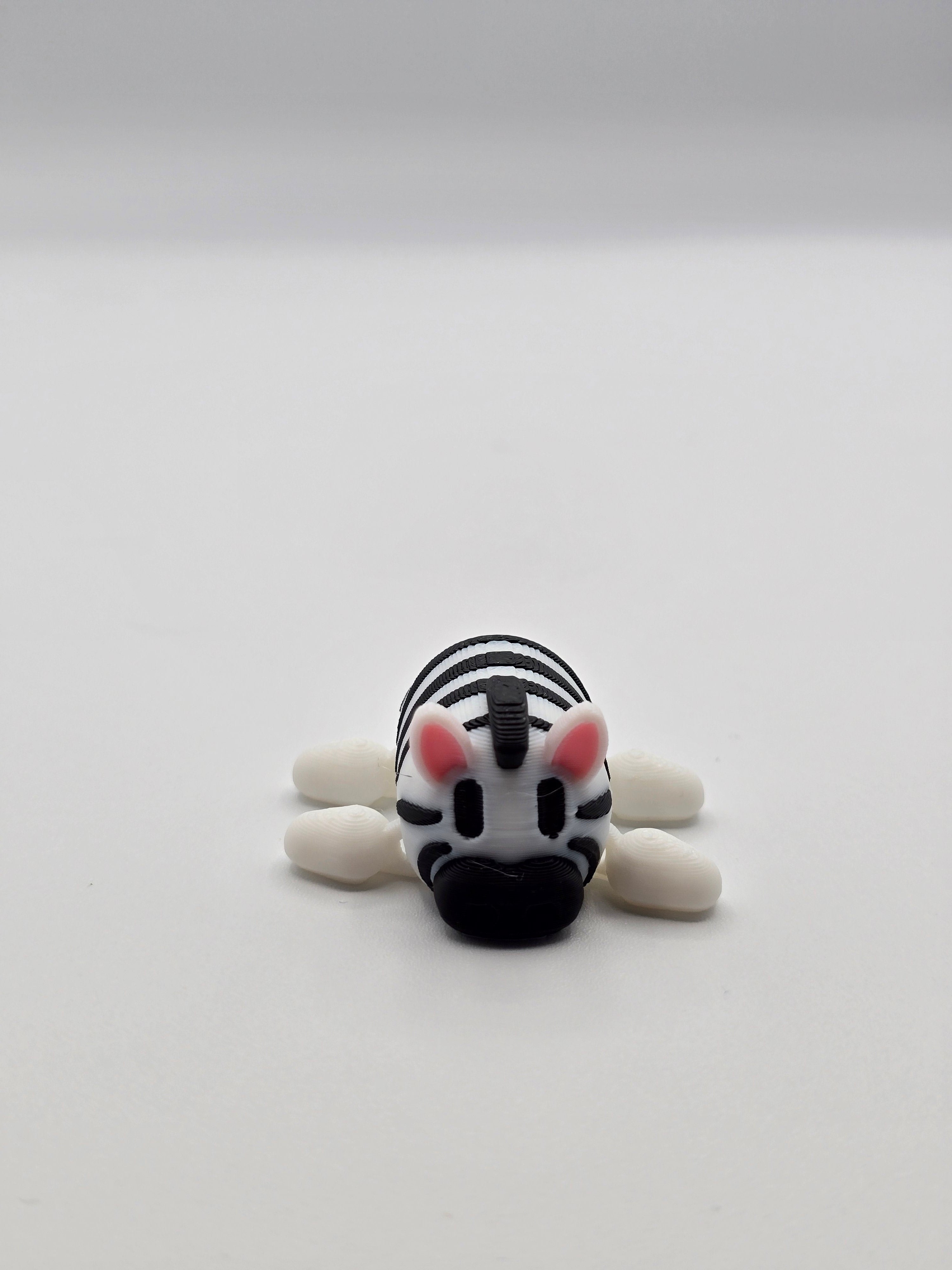 Mini Articulated Zebra Figure – Pocket-Size Desk & Shelf Decor – Miller ...
