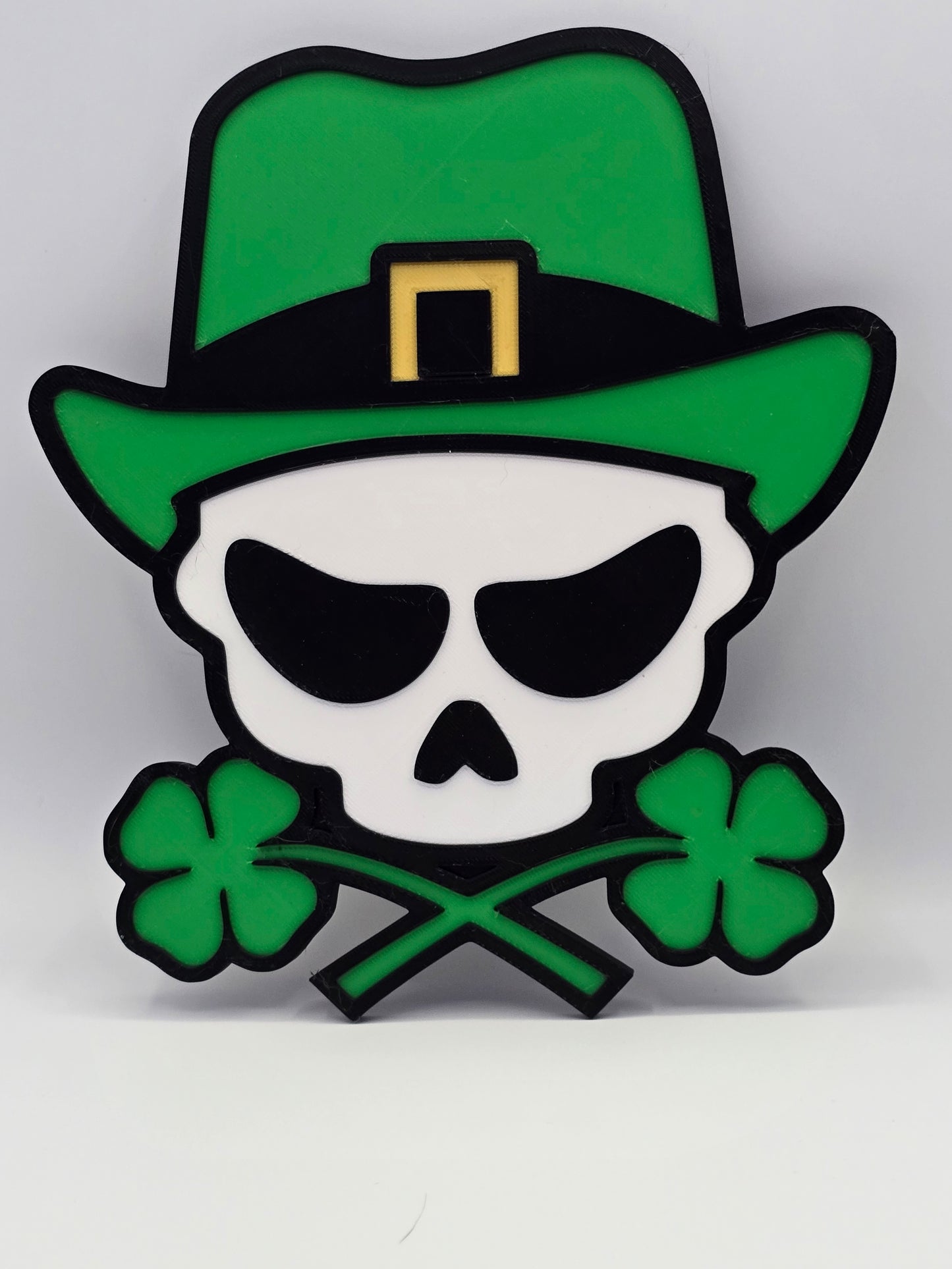 Leprechaun Skull Wall Decor (8x7 inches)