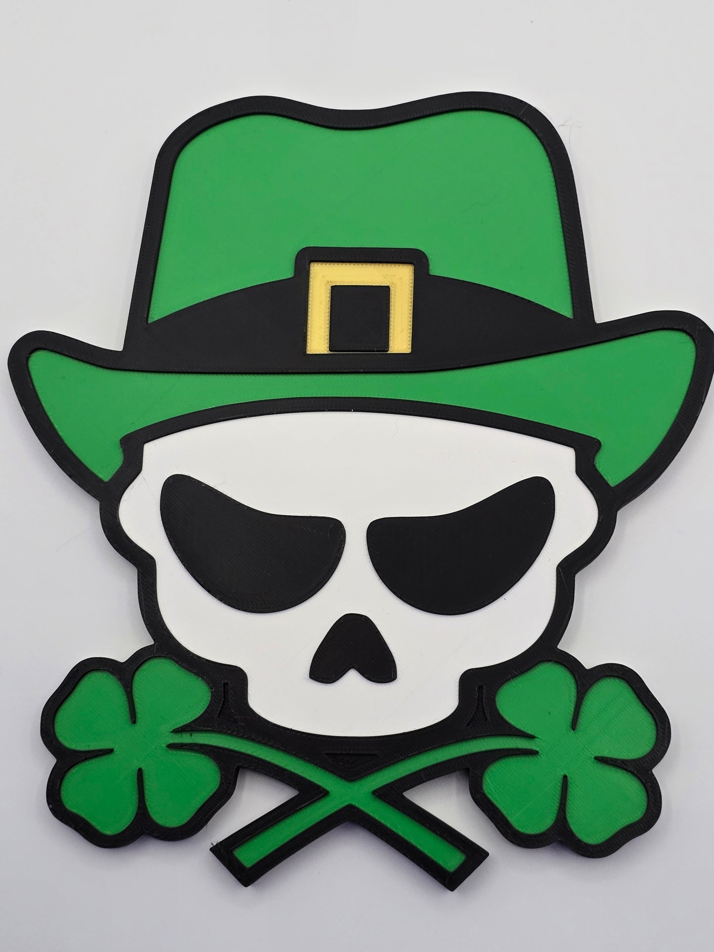 Leprechaun Skull Wall Decor (8x7 inches)