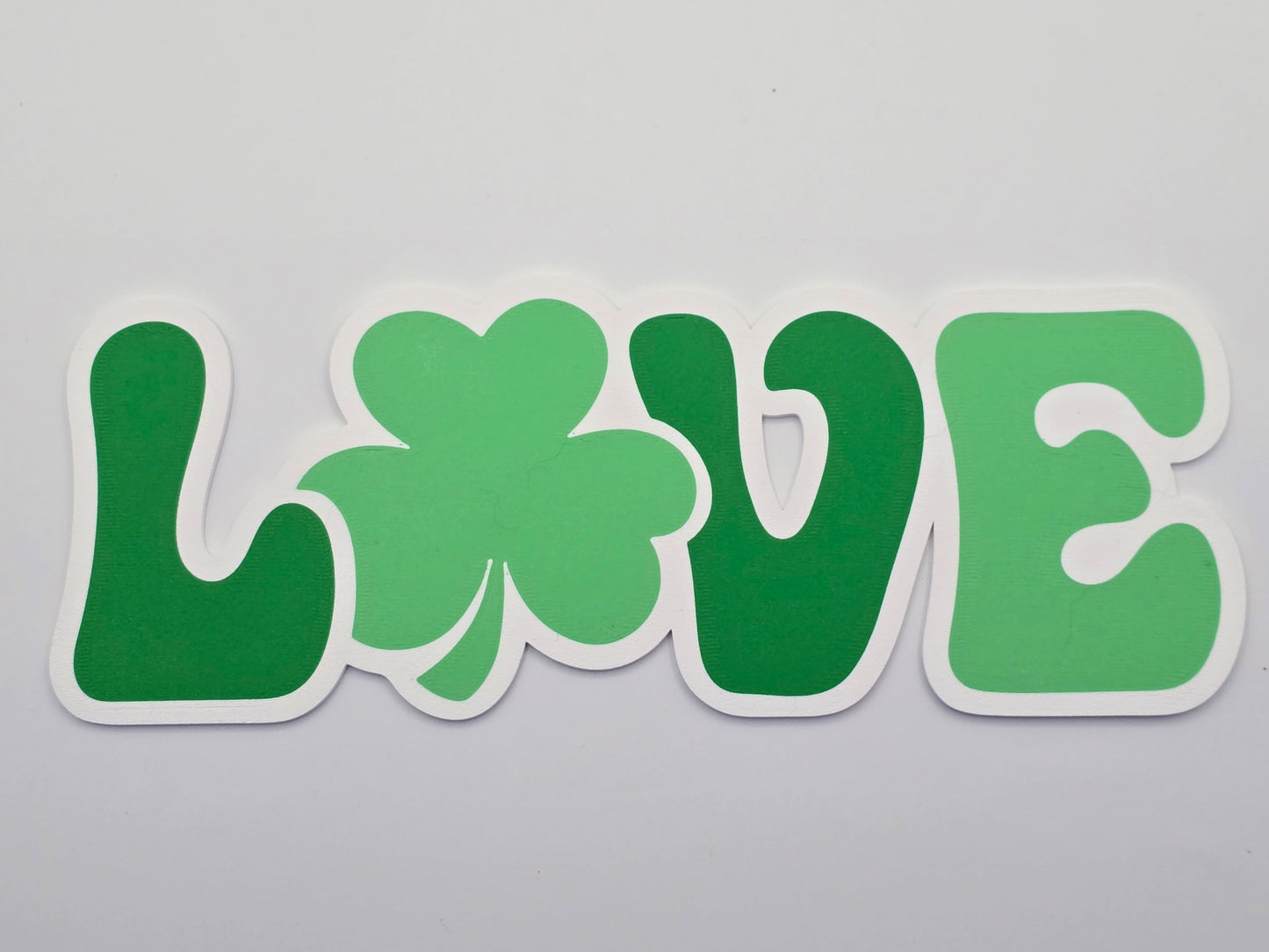 Shamrock Love Wall Decor (4x10.5 inches)