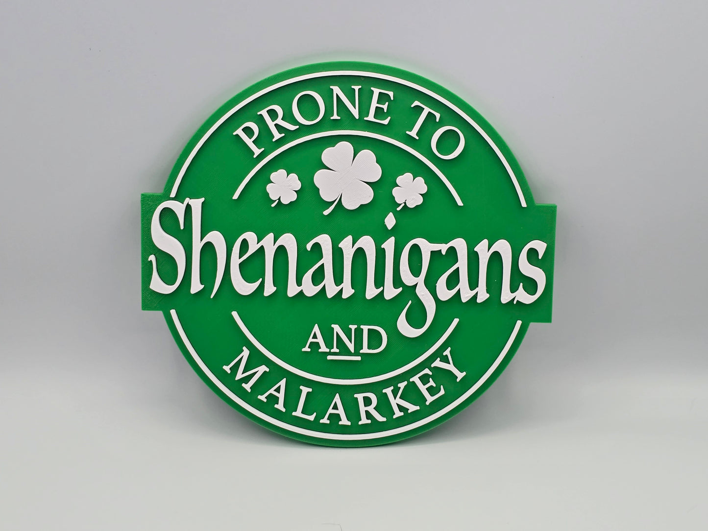 Irish Shenanigans & Malarkey Wall Decor (8.5x8.5 inches)