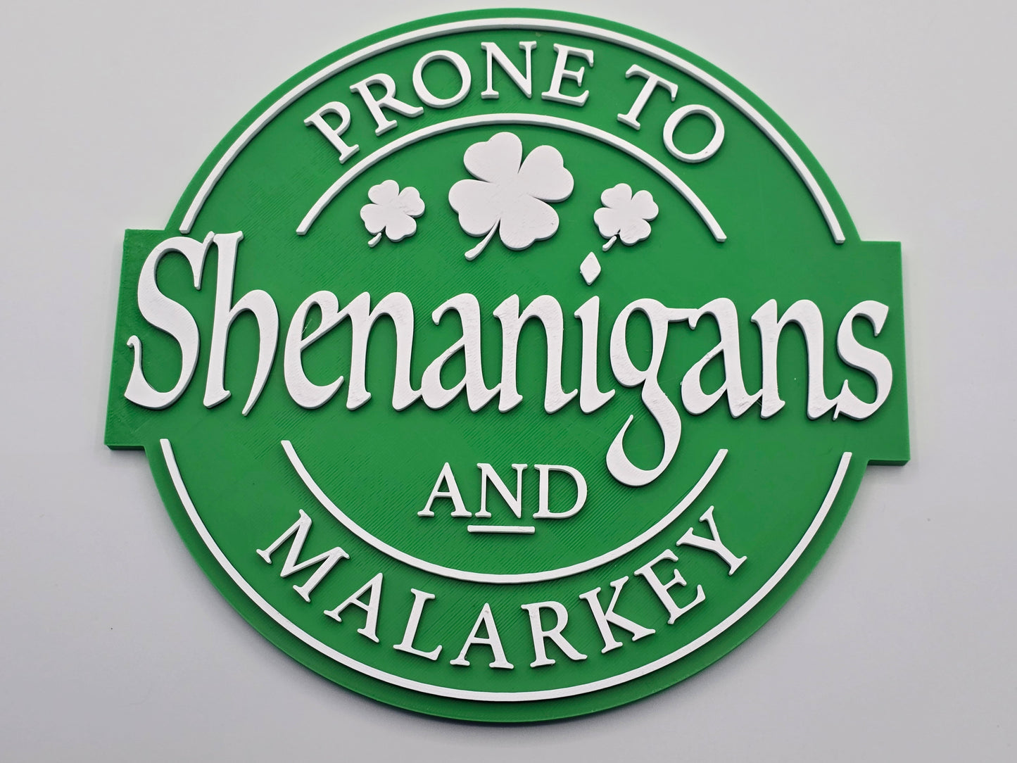 Irish Shenanigans & Malarkey Wall Decor (8.5x8.5 inches)