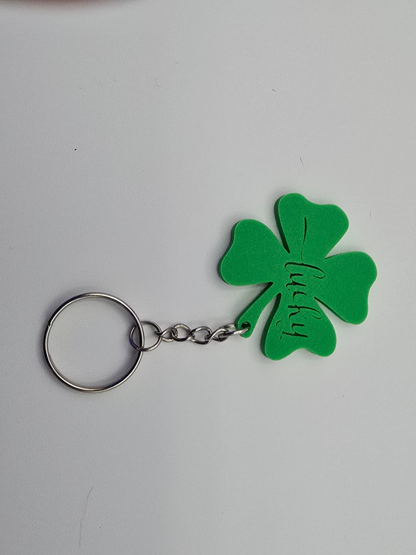Lucky Clover Keychain (1.5x1.5 inches)
