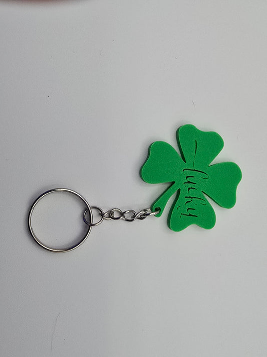 Lucky Clover Keychain (1.5x1.5 inches)