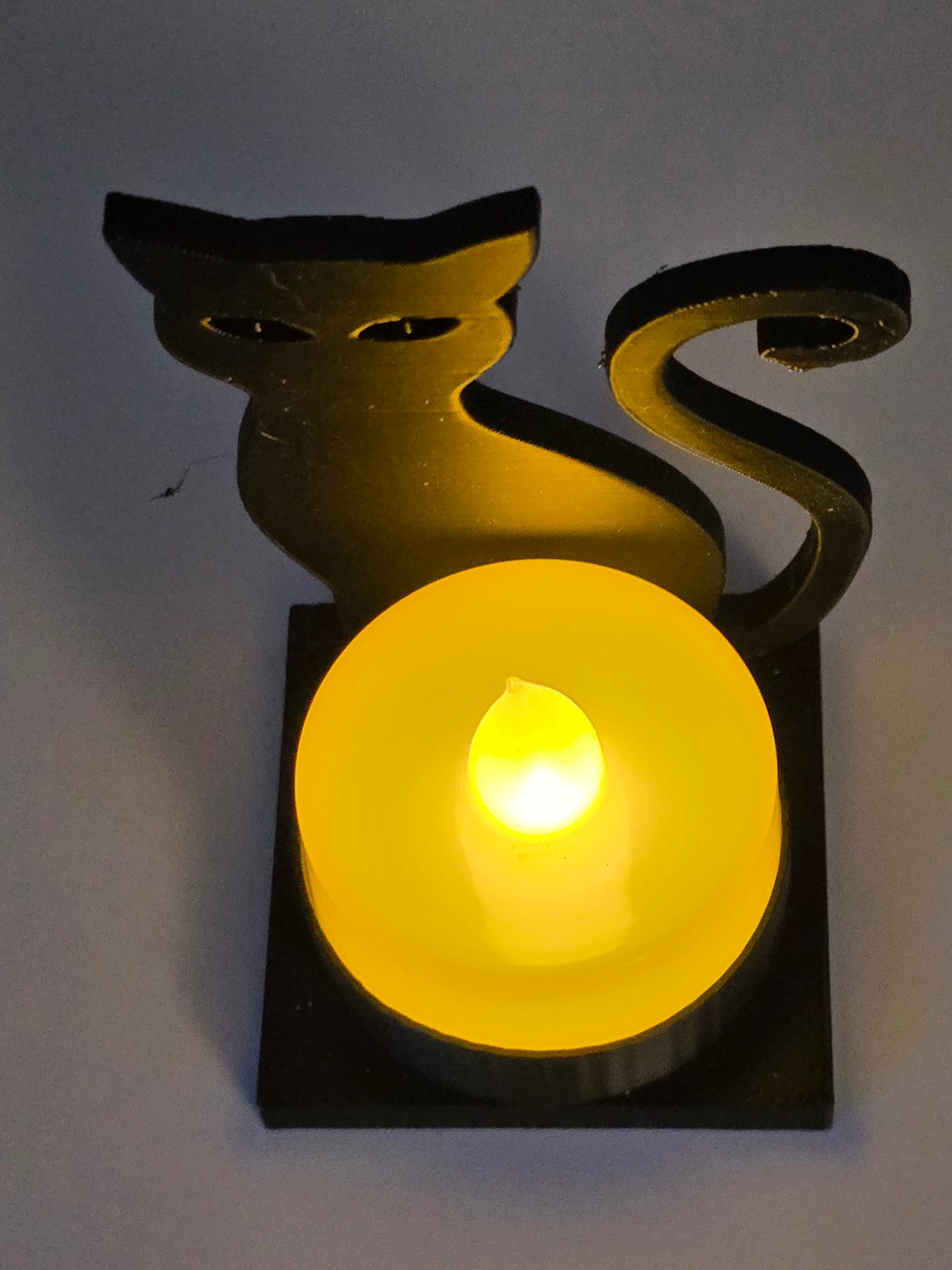 Mini Halloween Cat Tea Light Holder
