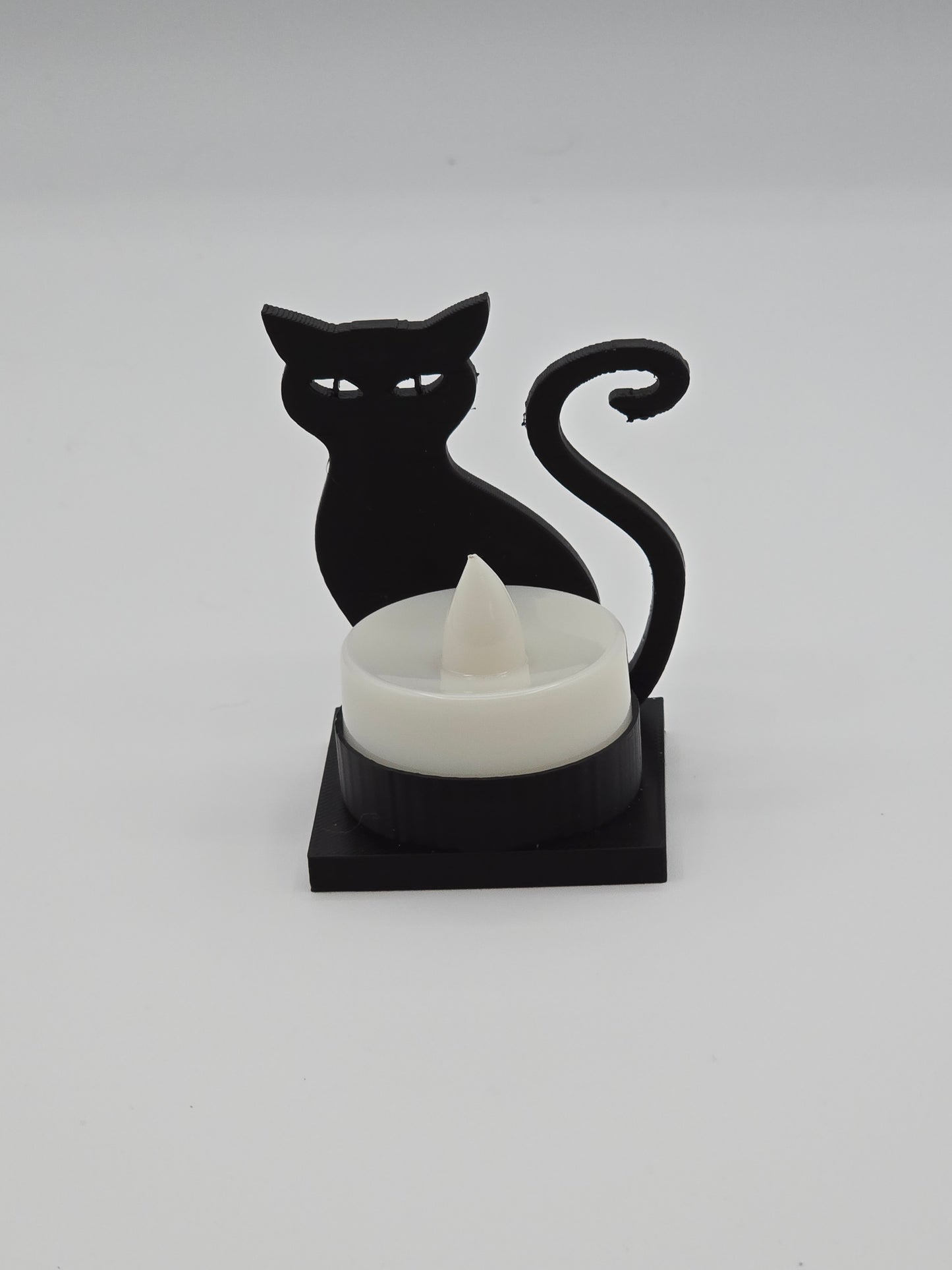 Mini Halloween Cat Tea Light Holder