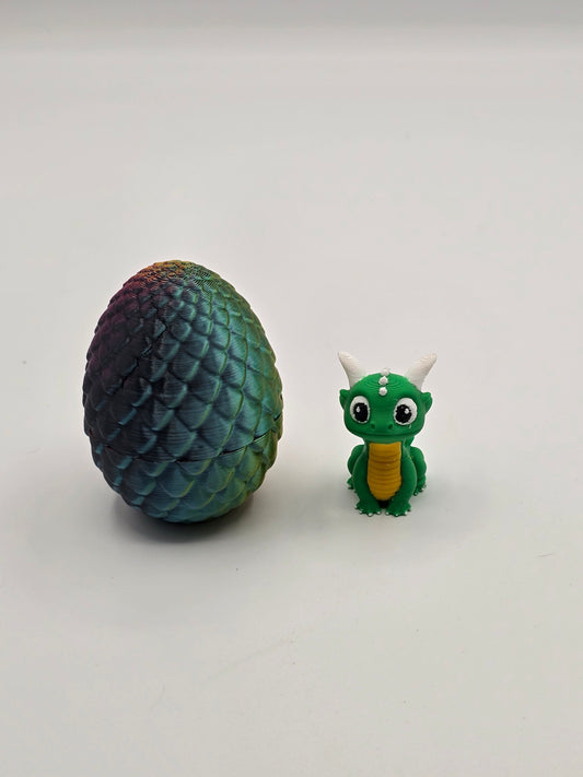 Baby Dragon with Egg