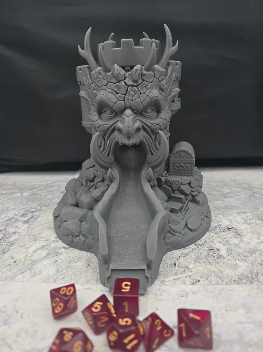 Ironhollow Watcher Dice Tower – 3D Printed Fantasy Tabletop Dice Roller