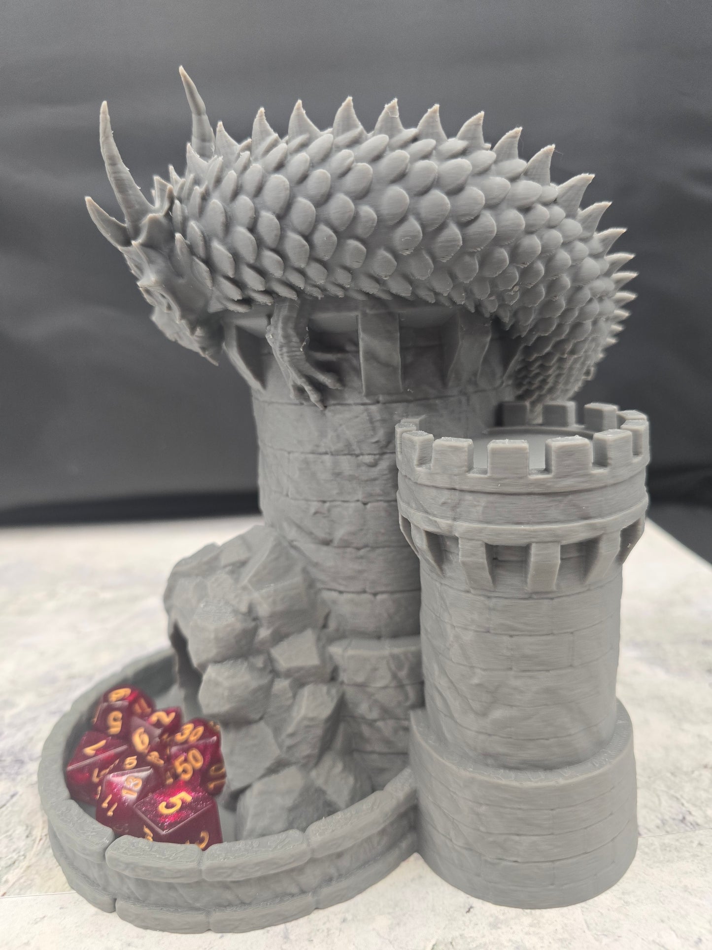 Dragon Castle Dice Tower – 3D Printed Tabletop Dice Roller