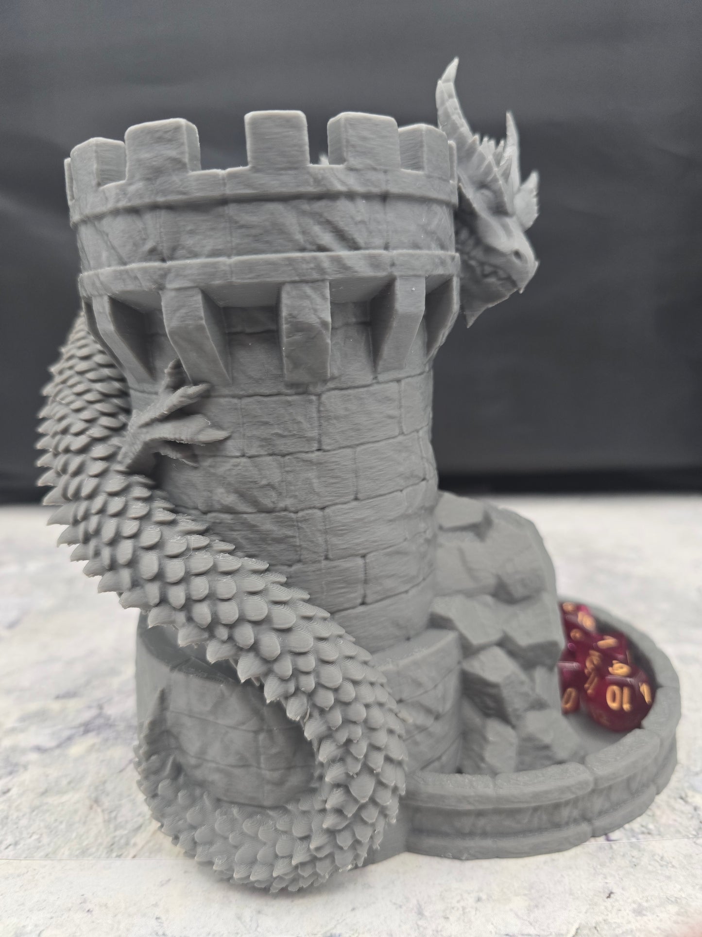 Dragon Castle Dice Tower – 3D Printed Tabletop Dice Roller
