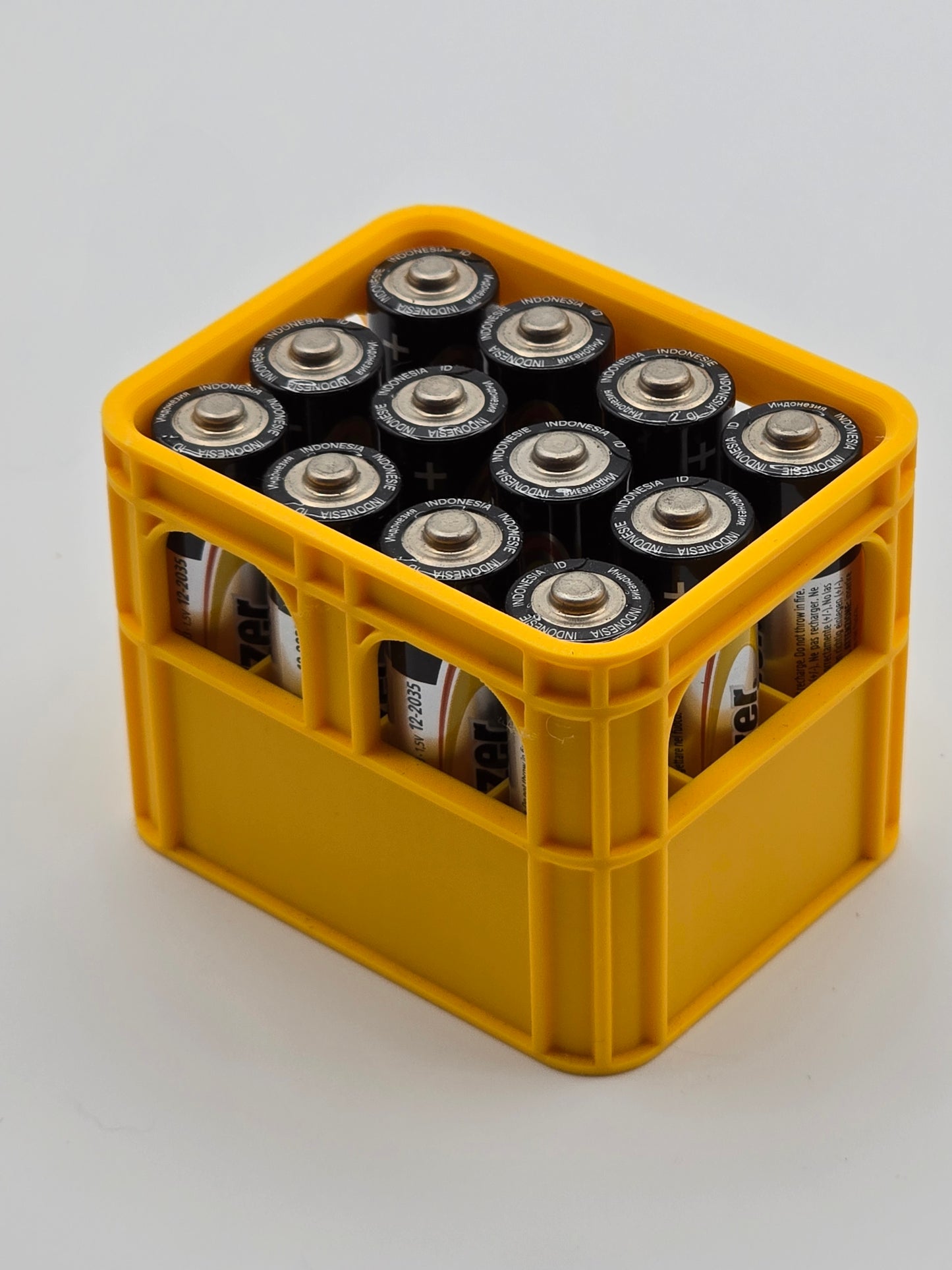 Beer Crate AA Battery Holder – Desk & Workbench Organizer