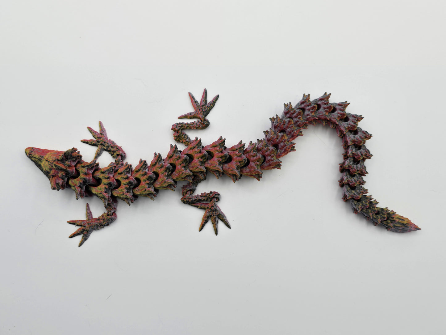 Fire Dragon – Articulated Flexi Dragon – 3D Printed Poseable Dragon