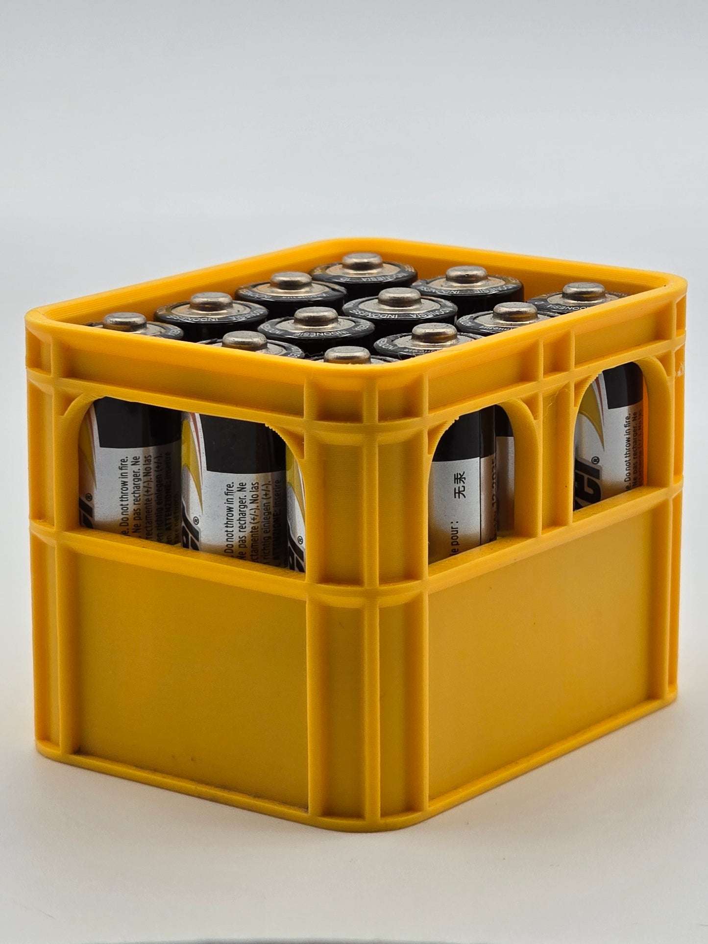 Beer Crate AA Battery Holder – Desk & Workbench Organizer