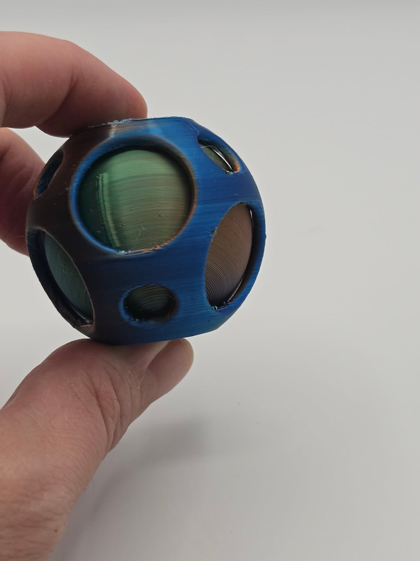 Spinning Sphere Inside Sphere Fidget Toy