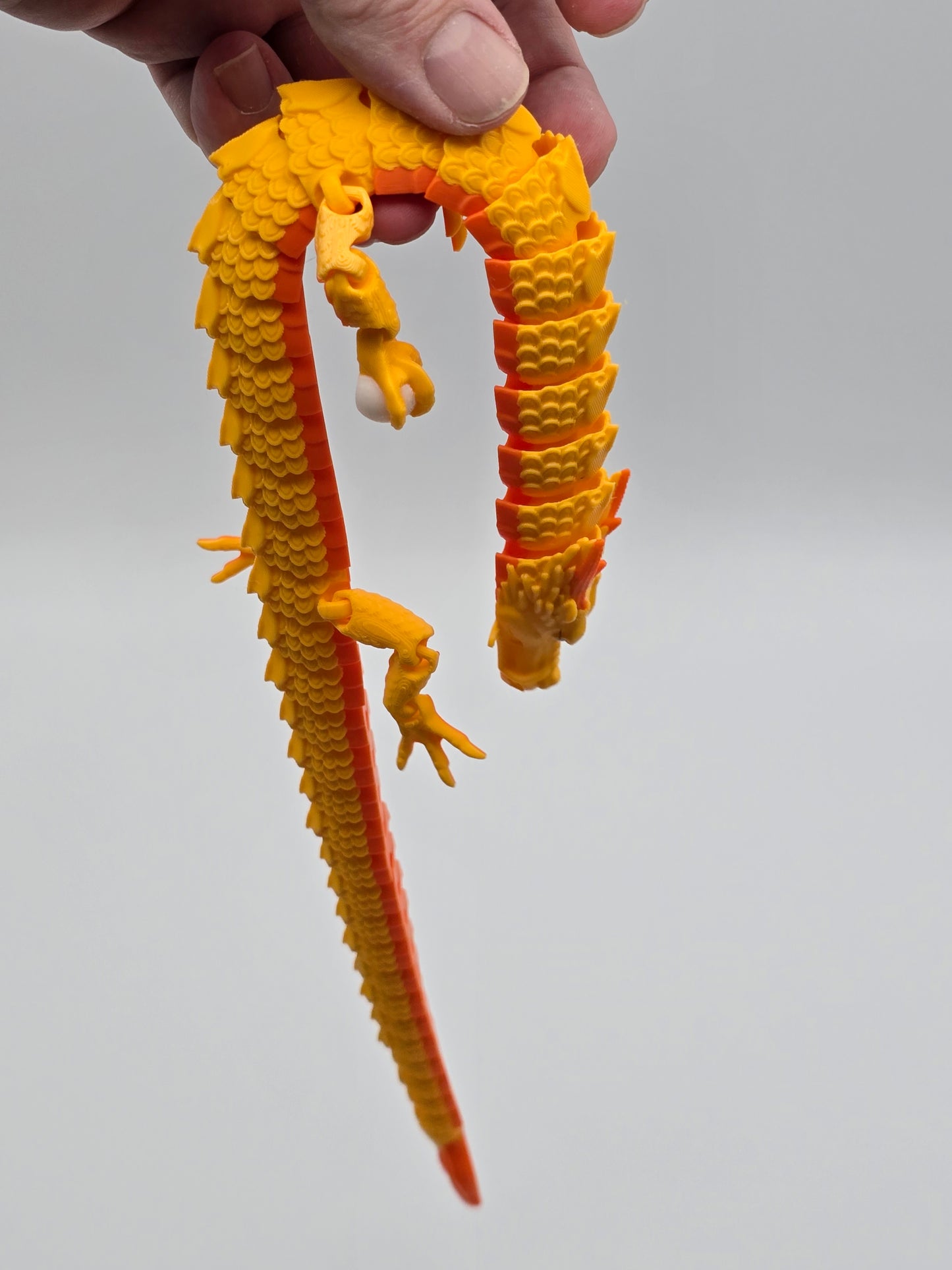Japanese Dragon Mark II – Large – Articulated Flexi Dragon – 3D Printed Poseable Dragon