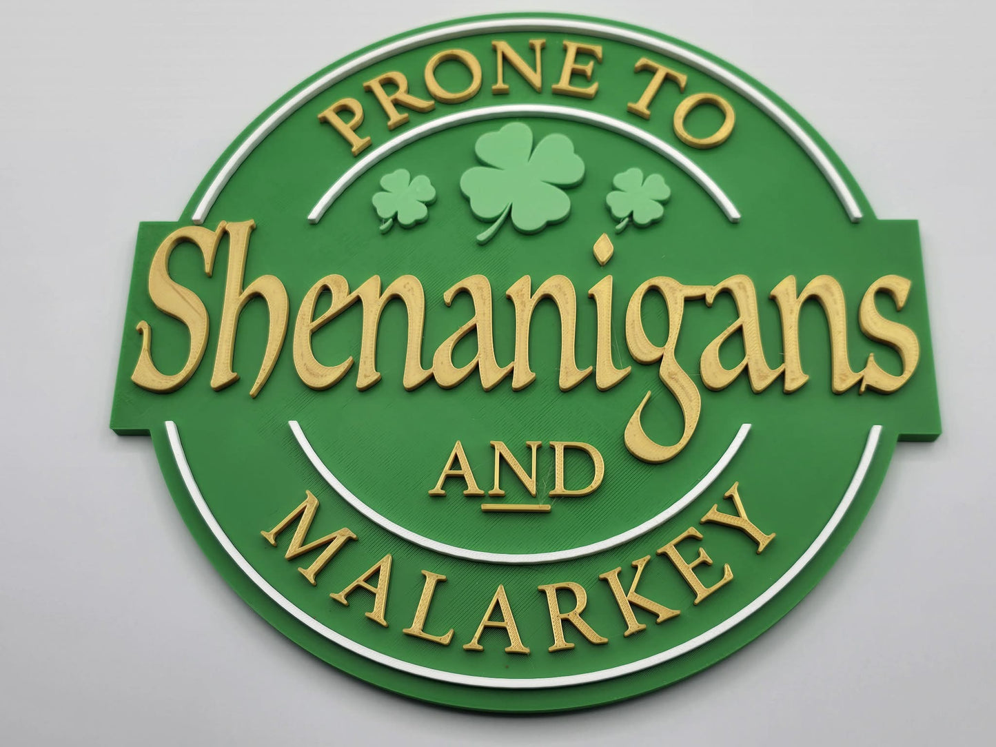 Irish Shenanigans & Malarkey Wall Decor (8.5x8.5 inches)