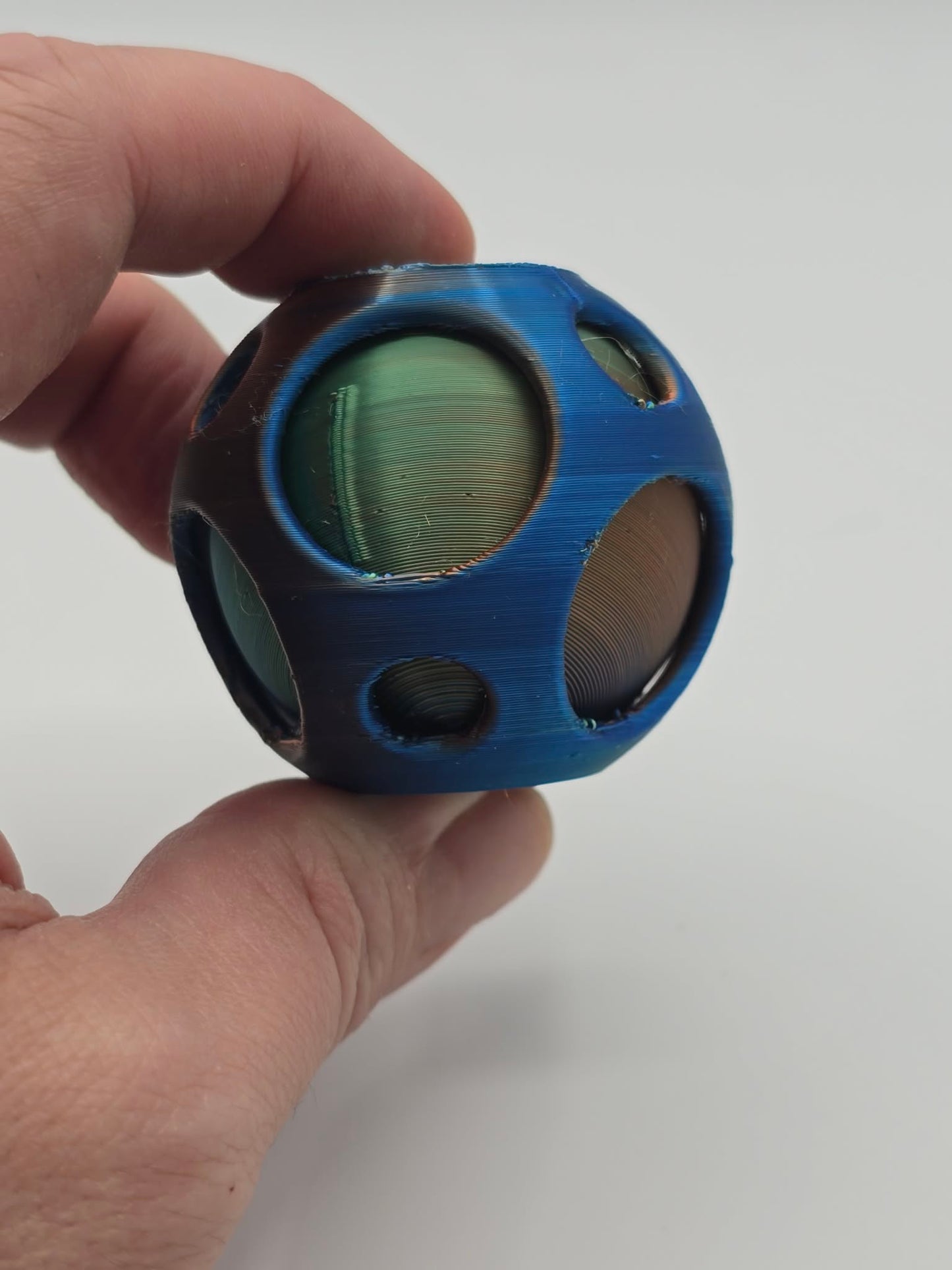 Spinning Sphere Inside Sphere Fidget Toy